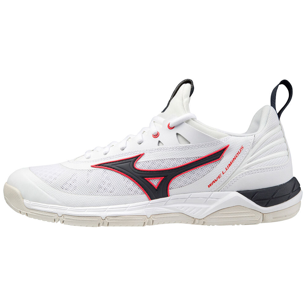 Mizuno Men's Wave Luminous Volleyball Shoes White/ Red (V1GA182065-VBC)